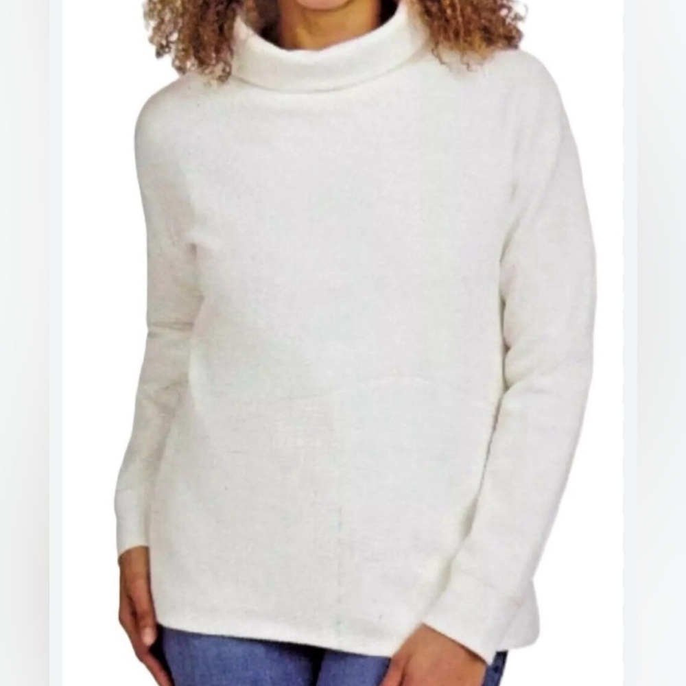 Land’s End Long Sleeve White Loose Turtleneck XXL